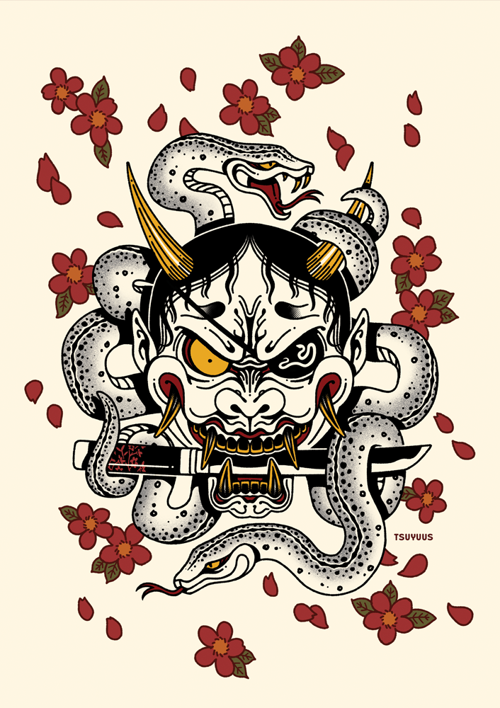 Hannya Print (Light)