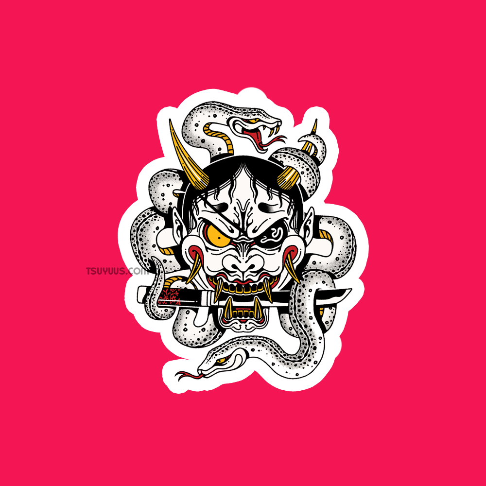 Hannya Sticker