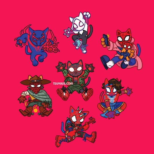 Spider-Cat Charms